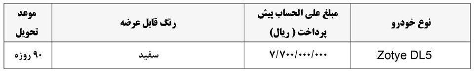 شرایط فروش پارس خودرو (1405)