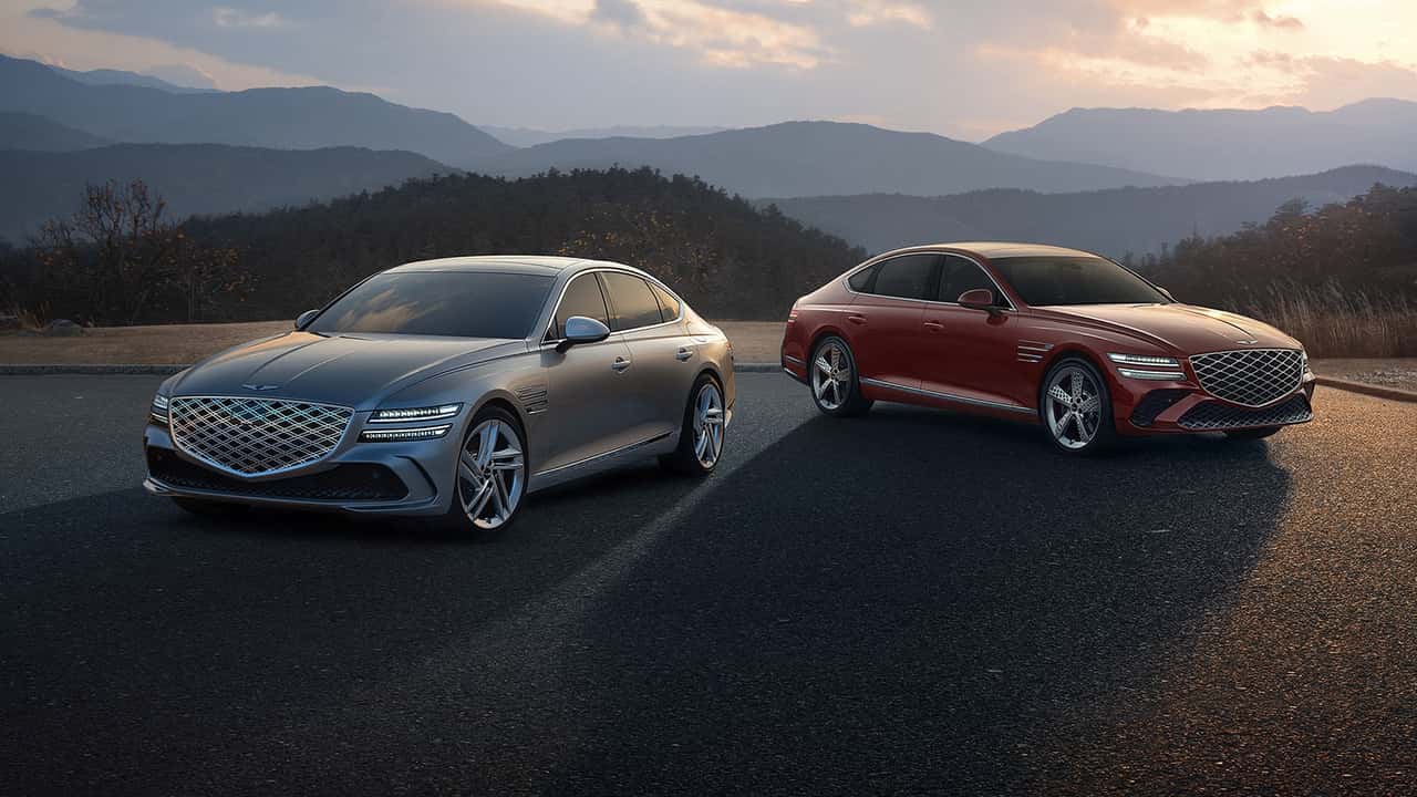 جنسیس G80 و G80 Sport مدل 2025 دارای صفحه نمایش بزرگ 27 اینچی هستند