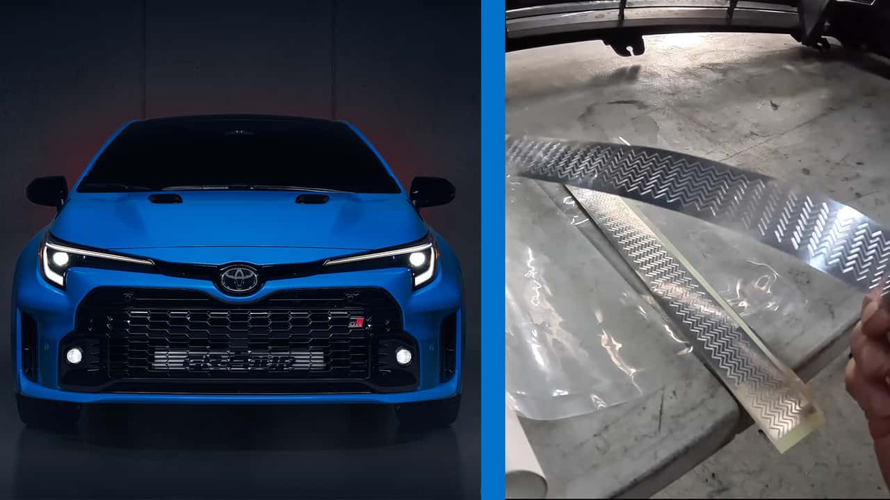 تویوتا از نوار آلومینیومی برای بهبود آئرو کرولا 2024 GR استفاده می کند