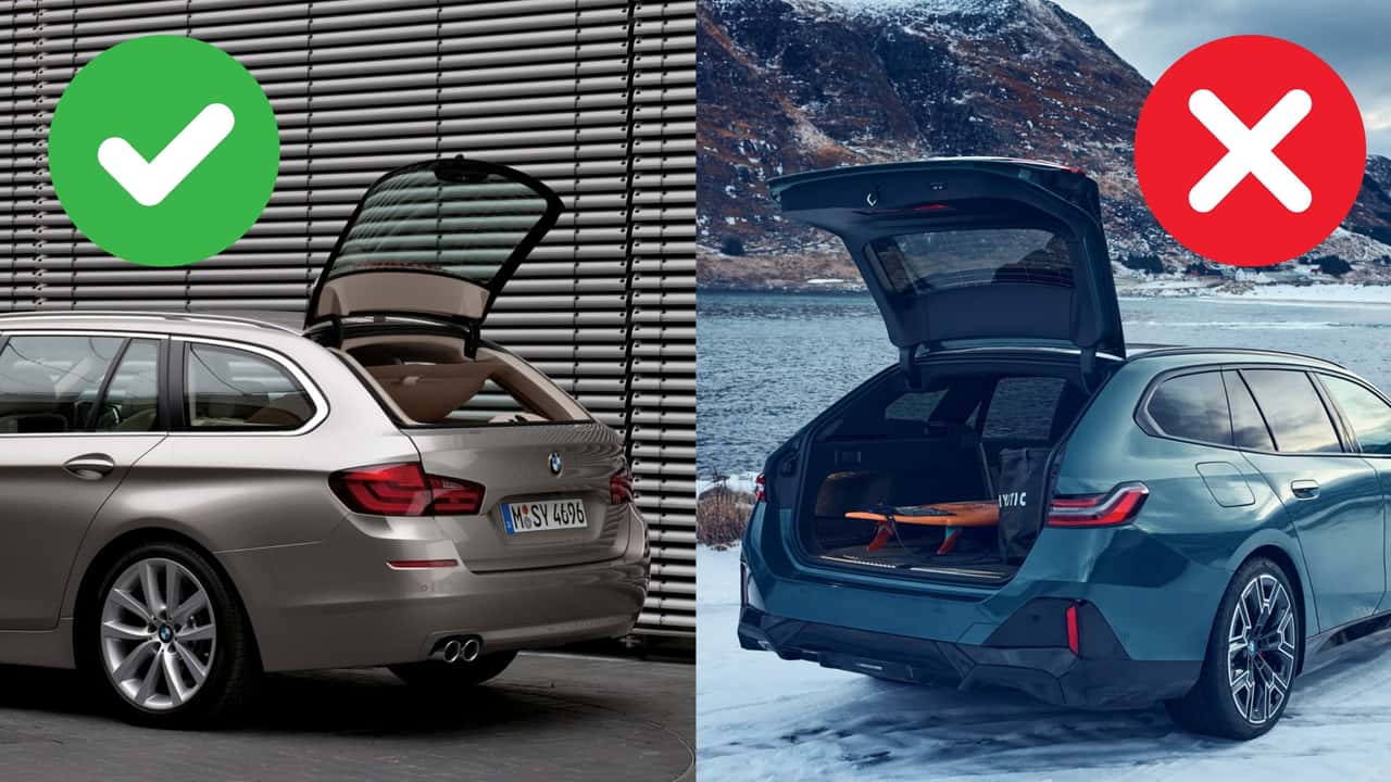 شما نمی توانید شیشه عقب را در BMW 5 Touring جدید باز کنید
