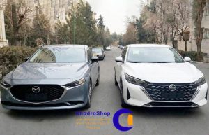 مقایسه نیسان سیلفی با مزدا 3 2024