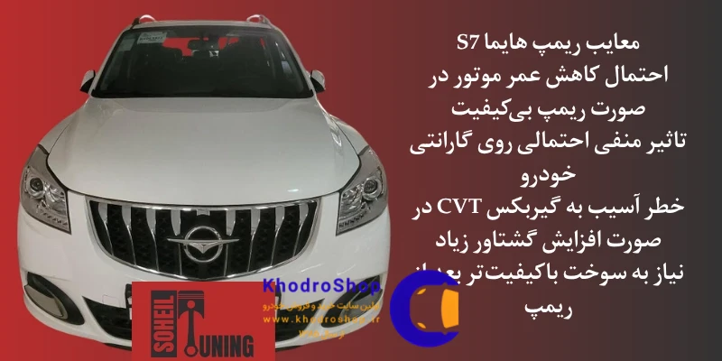 اینفوگرافیک معایب ریمپ هایما s7