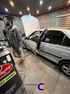 تصویری از ریمپ پژو پارس برای بهبود شتاب و بهینهسازی مصرف سوخت خودرو.