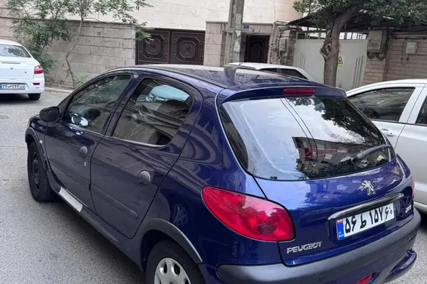 نمای 4 از خرید پژو، 206، تیپ 2، مدل 1400 مدل 1400 رنگ آبی / داخل مشکی نقدی و اقساطی در خودروشاپ