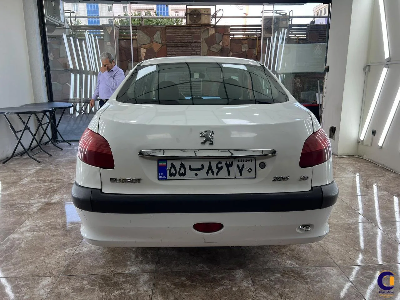 نمای 2 از خرید پژو 206 SD V20 مدل 2008-1387 مدل 2008-1387 رنگ سفید نقدی و اقساطی در خودروشاپ