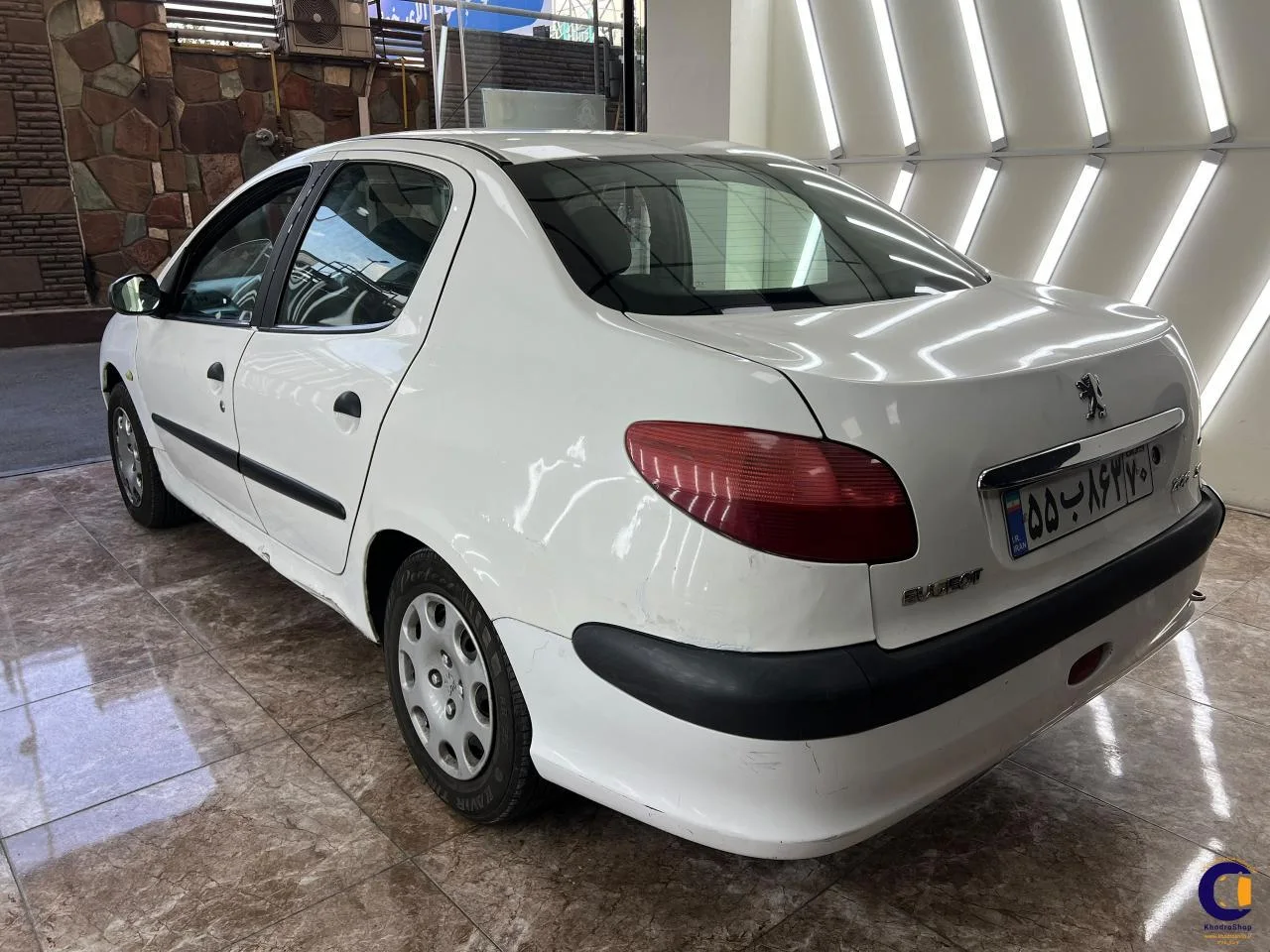 نمای 3 از خرید پژو 206 SD V20 مدل 2008-1387 مدل 2008-1387 رنگ سفید نقدی و اقساطی در خودروشاپ