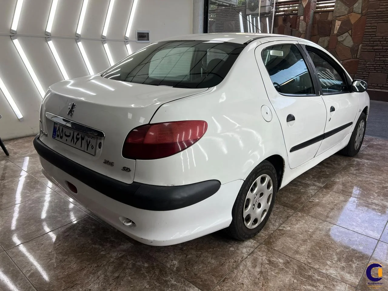نمای 6 از خرید پژو 206 SD V20 مدل 2008-1387 مدل 2008-1387 رنگ سفید نقدی و اقساطی در خودروشاپ