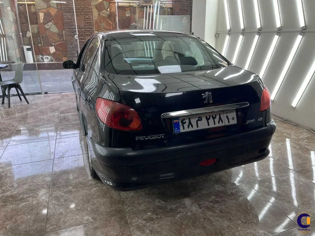 نمای 3 از خرید پژو 206 SD V8 مدل 2016-1395 مدل 2016-1395 رنگ مشکی نقدی و اقساطی در خودروشاپ