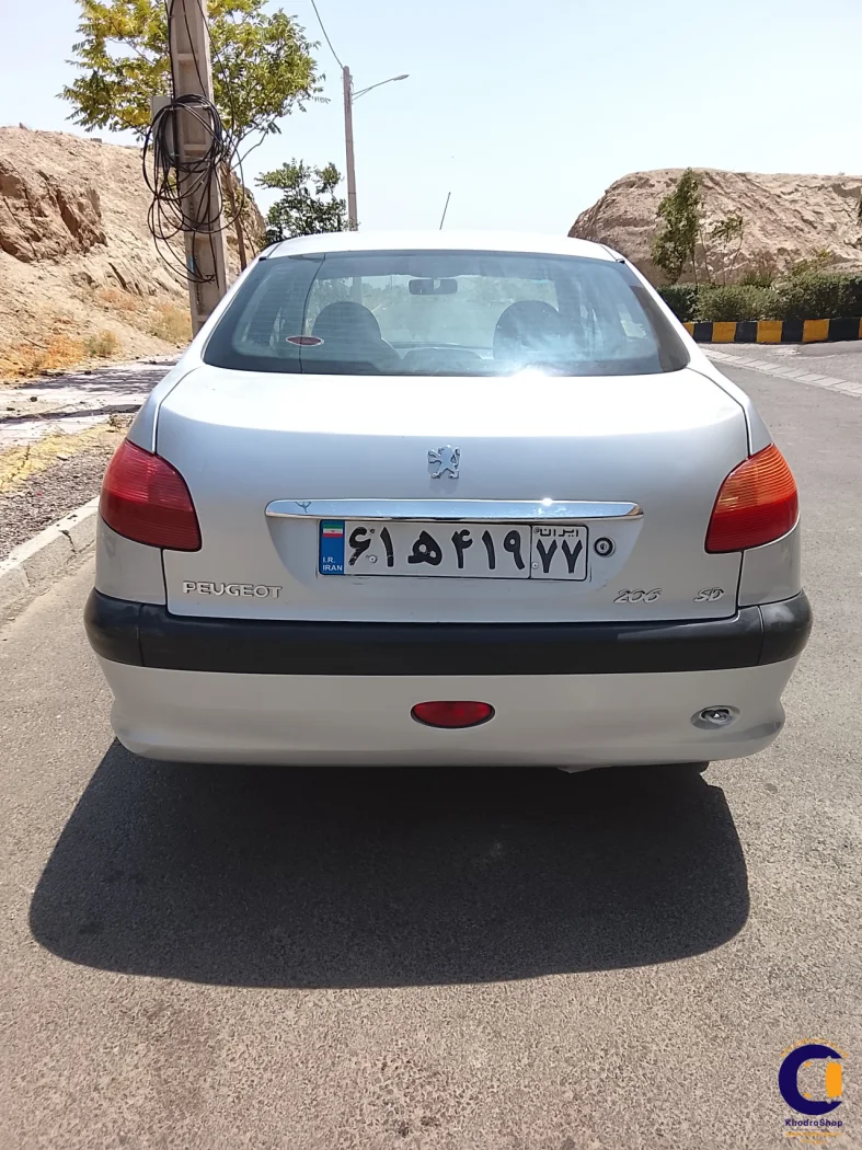 نمای 3 از خرید پژو 206 SD V9 مدل 2008-1387 مدل 2008-1387 رنگ نقره ای نقدی و اقساطی در خودروشاپ