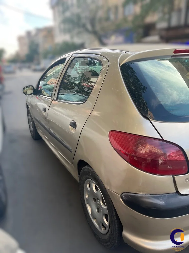 نمای 6 از خرید پژو 206 تیپ ۲ مدل 2003-1382 مدل 2003-1382 رنگ بژ نقدی و اقساطی در خودروشاپ