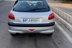 بندانگشتی نمای 2 از خرید پژو 206 تیپ ۲ مدل 2005-1384 مدل 2005-1384 رنگ نقره ای نقدی و اقساطی در خودروشاپ