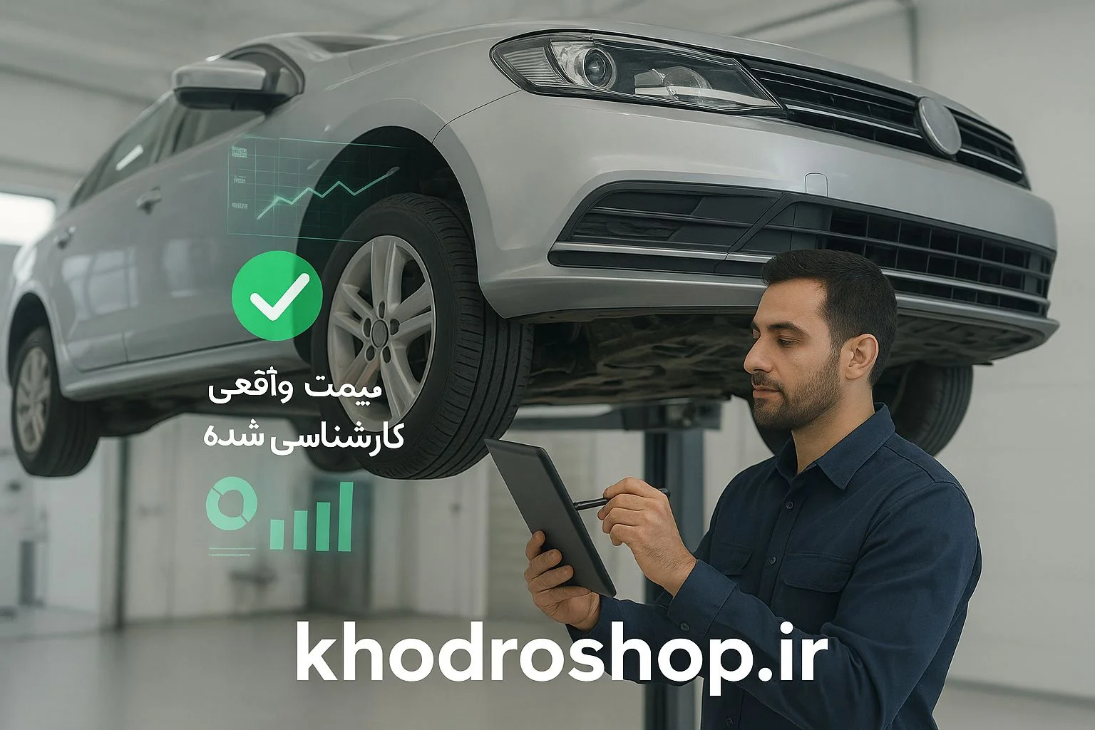 صفحه ابزار کارشناسی آنلاین قیمت خودرو، گزارش فنی و ظاهری