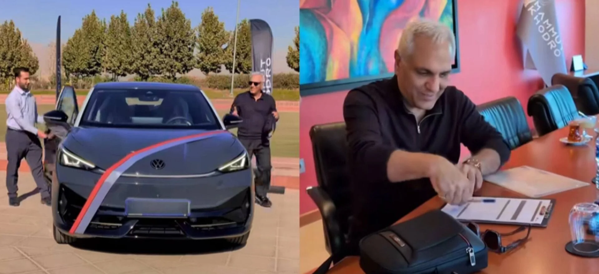 مهران مدیری برقی شد؛ فولکس ID.UNYX اولترا زیر پای سوپراستار ایرانی | ۱۰ آبان ۱۴۰۴