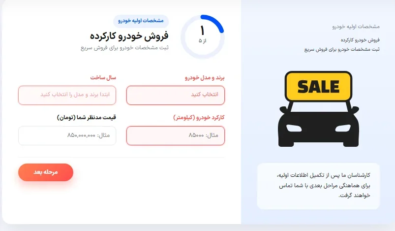 روند فروش خودرو در خودروشاپ